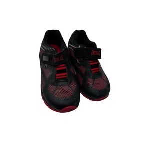 Boys Shoes 9 M Everlast Black Red Youth Kids Tennis School Play Tie Up Sneakers